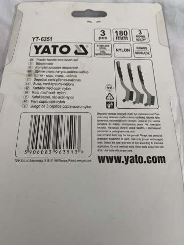 Фото щітка металева YATO YT-6351 від користувача Hot