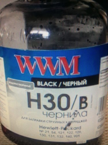 Фото Водорозчинні чорнила для принтера WWM Чернила для HP №21/121/122 200г Black Водорастворимые (H30/B) від користувача 4521