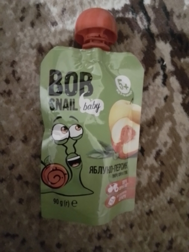 Пюре фруктове Bob Snail Яблуко-Персик 