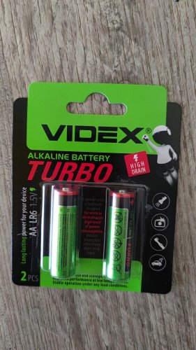 Фото Батарейка VIDEX AA bat Alkaline 2шт Turbo (24239) від користувача Mexanik