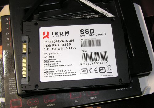 Фото SSD накопичувач GOODRAM IRDM Pro gen. 2 256 GB (IRP-SSDPR-S25C-256) від користувача 339