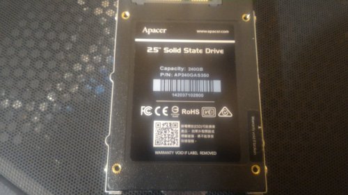 Фото SSD накопичувач Apacer AS350 Panther 240 GB (AP240GAS350) від користувача Naz