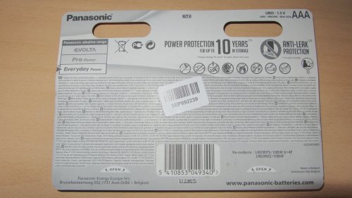 Фото Батарейка Panasonic AAA bat Alkaline 10шт Alkaline Power (LR03REE/10B4F) від користувача yxxx