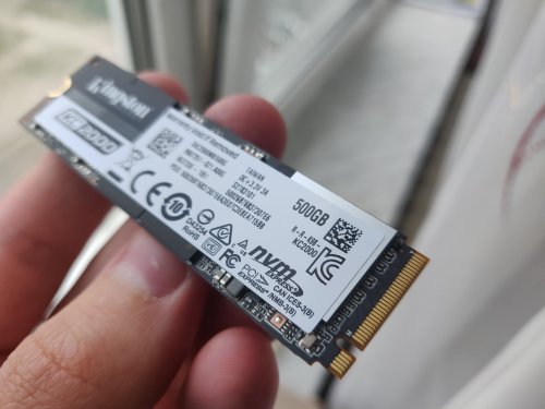 Фото SSD накопичувач Kingston KC2000 500 GB (SKC2000M8/500G) від користувача Андрій