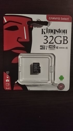 Фото Карта пам'яті Kingston 32 GB microSDHC Class 10 UHS-I Canvas Select SDCS/32GBSP від користувача Romero