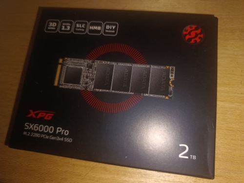 Фото SSD накопичувач ADATA XPG SX6000 Pro 2 TB (ASX6000PNP-2TT-C) від користувача mandragor971