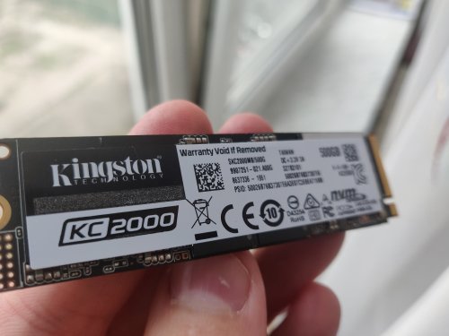 Фото SSD накопичувач Kingston KC2000 500 GB (SKC2000M8/500G) від користувача Андрій