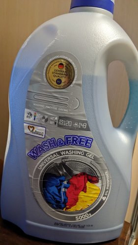 Фото Рідкий засіб для прання Wash&Free Гель Universal з марсельським милом Жасмин 5 кг (4260637721266) від користувача Igorius1