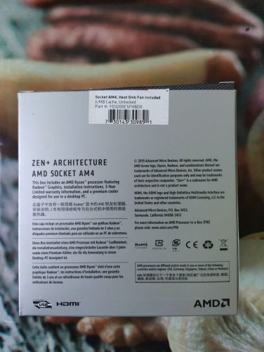 Фото Процесор AMD Ryzen 3 3200G (YD3200C5FHBOX) від користувача Gouster