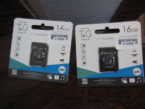 Фото Карта пам'яті T&G 16 GB microSDHC Class 10  UHS-1 (U1) + SD-adapter TG-16GBSD10U1-01 від користувача 