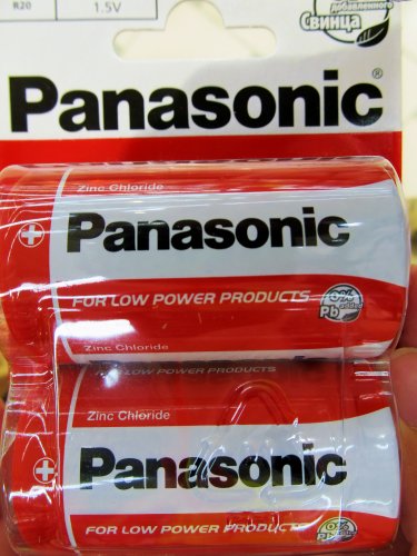 Panasonic D Carbon-Zinc Red (R20REL/2BPR)