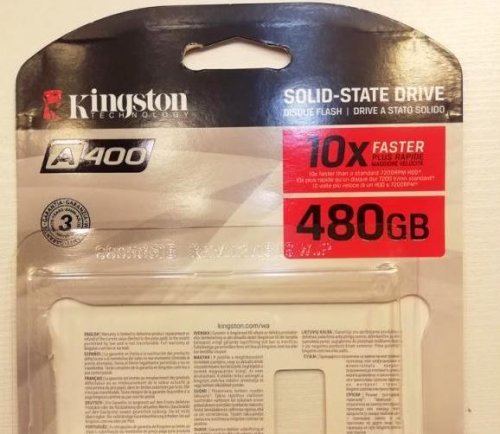 Фото SSD накопичувач Kingston A400 480 GB (SA400S37/480G) від користувача 