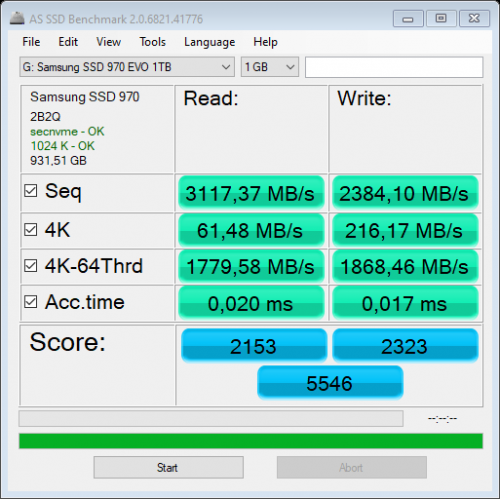 Фото SSD накопичувач Samsung 970 EVO 1 TB (MZ-V7E1T0BW) від користувача lordep