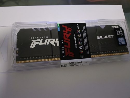 Фото Пам'ять для настільних комп'ютерів Kingston FURY 8 GB DDR4 3200 MHz Beast Black (KF432C16BB/8) від користувача Sergey
