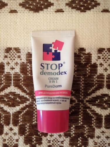 Фото крем для обличчя Stop demodex Крем для лица  Pure Derm 9 в 1 50 мл (4820183470676) від користувача aleks12