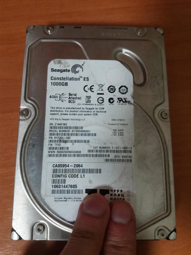 Фото Жорсткий диск Seagate Constellation ES ST1000NM0001 від користувача dinamit666