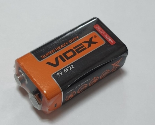пустая батарейка videx