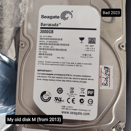 Фото Жорсткий диск Seagate Barracuda 7200.14 ST3000DM001 від користувача vaultcry