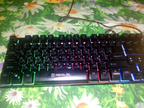 Фото Клавіатура REAL-EL Gaming 8710 TKL Backlit USB Black (EL123100030) від користувача nick_21_