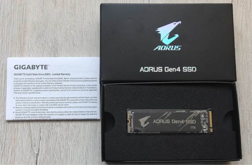 Фото SSD накопичувач GIGABYTE AORUS Gen4 1 TB (GP-AG41TB) від користувача kostyany4