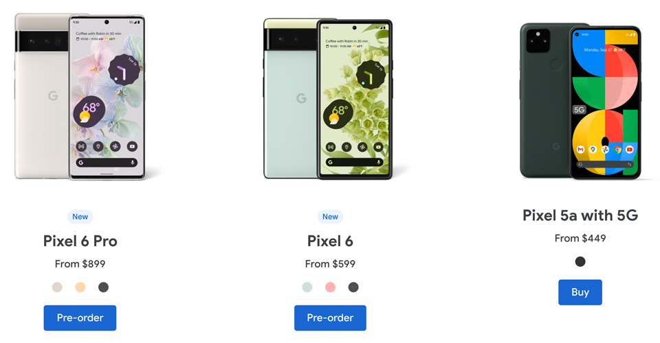 Новые Google Pixel 6 и 6 Pro: какую модель выбрать #4 - фото в блоге (гиде покупателя) hotline.ua