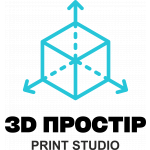 Логотип інтернет-магазина 3D ПРОСТІР студія друку